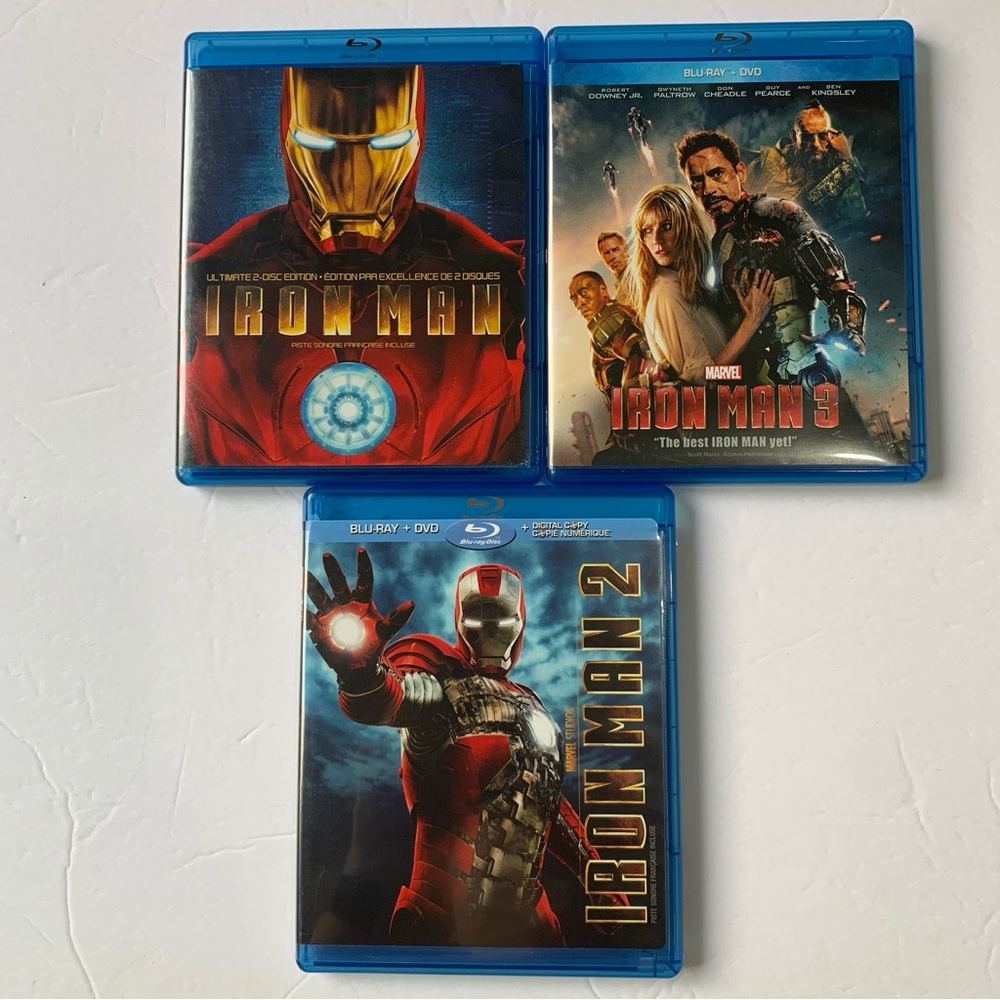 💙 Iron Man Blu-ray Trilogy Set